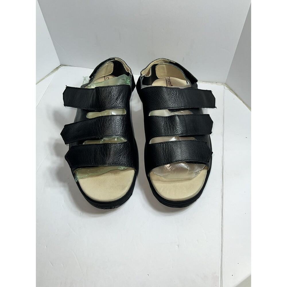 Comfortrite By Sequoia Women's Black Hook And Loop Comfort Sandals 41 M